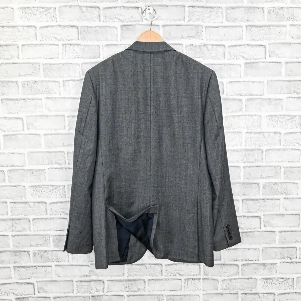 J.Crew Ludlow Blazer Jacket Gray tollegno 1900 Italian Worsted wool 38R